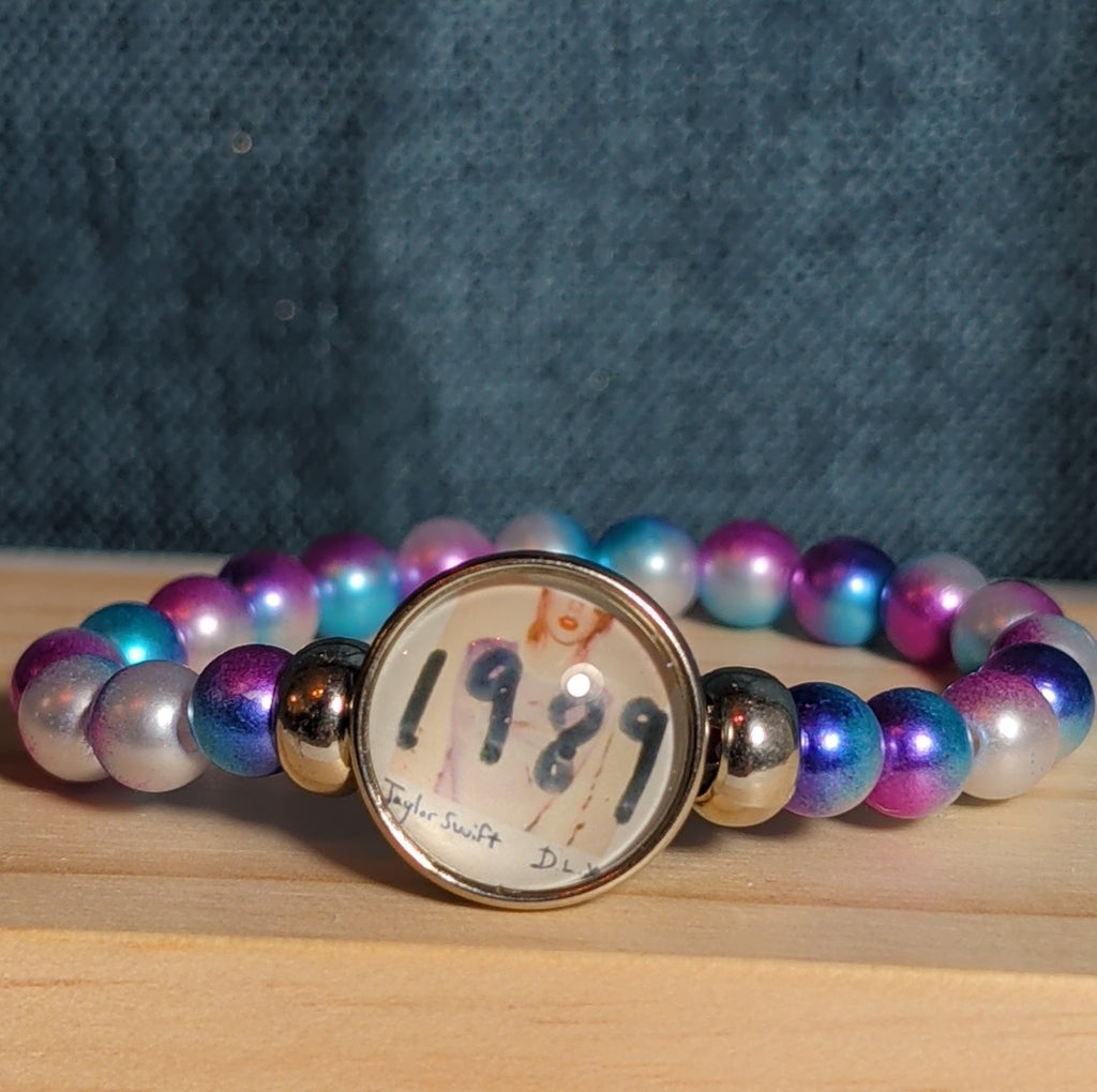 Taylor Swift 1989 Charm Beaded Bracelet Eras Vibe