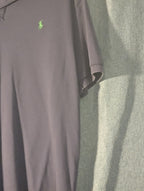 Vintage 90s Polo Ralph Lauren Shirt Men's L Navy Blue Green Pony Logo