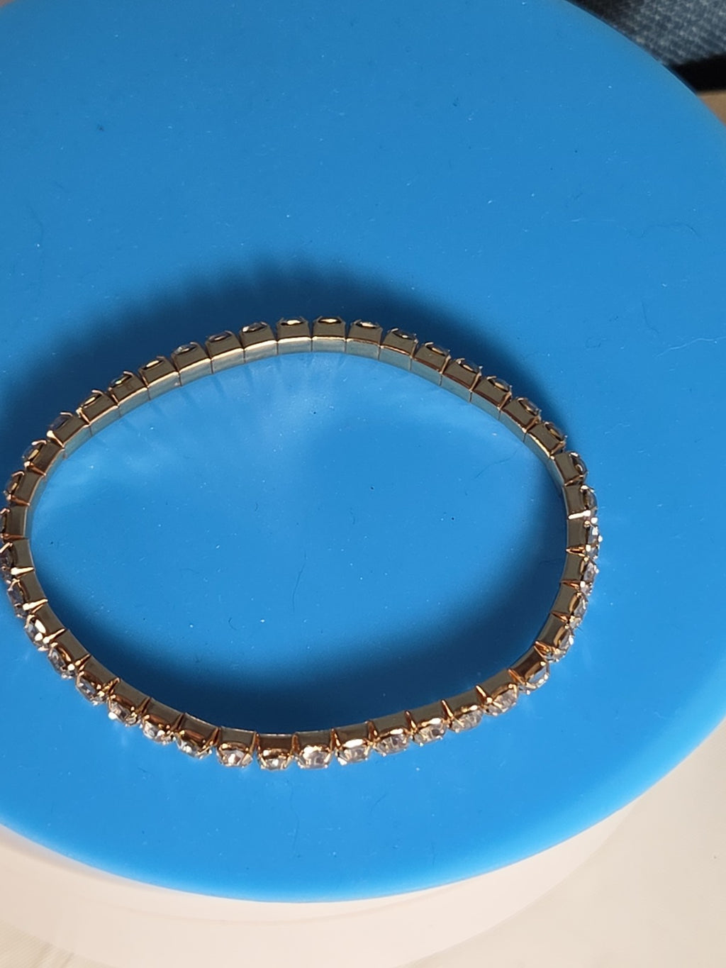 Crystal Bracelet Bangle Stretch Bling Single Row Rhinestones Bracelets For Women