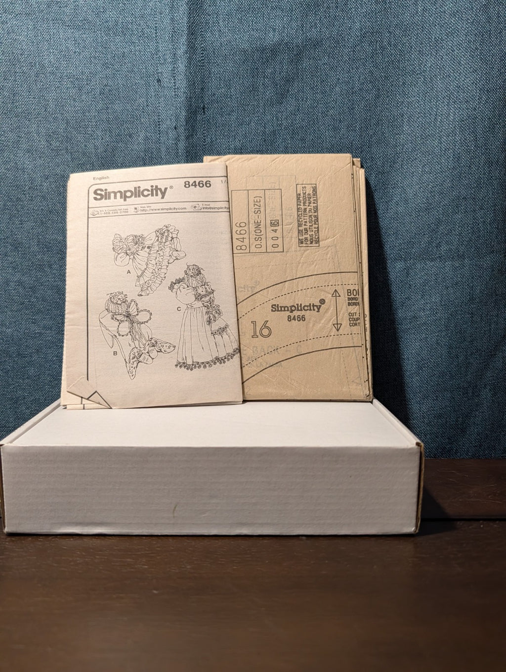 Simplicity 8466 Walnut Creek Hide&Seek Doll Pattern 98 Topsy Turvy 3 Sizes Uncut