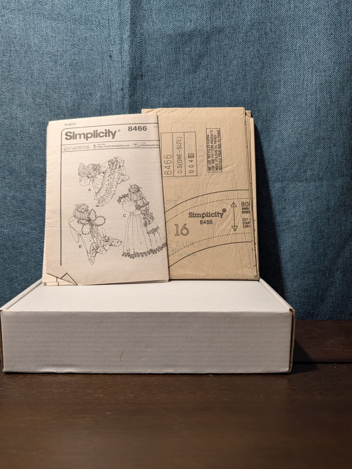 Simplicity 8466 Walnut Creek Hide&Seek Doll Pattern 98 Topsy Turvy 3 Sizes Uncut