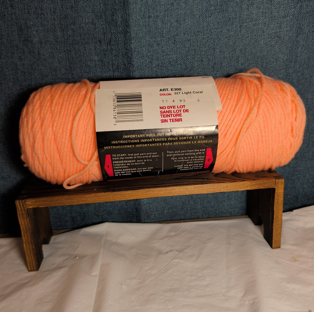 Red Heart Super Saver Light Coral Yarn 8oz