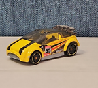 Hot Wheels Super Gnat | 2013 HW Stunt Track Aces | Yellow #55 Race Car