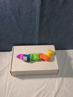 Ty Beanie Baby Inch the Inchworm 1995 Rainbow Plush Yarn Antennae Clean NO TAG