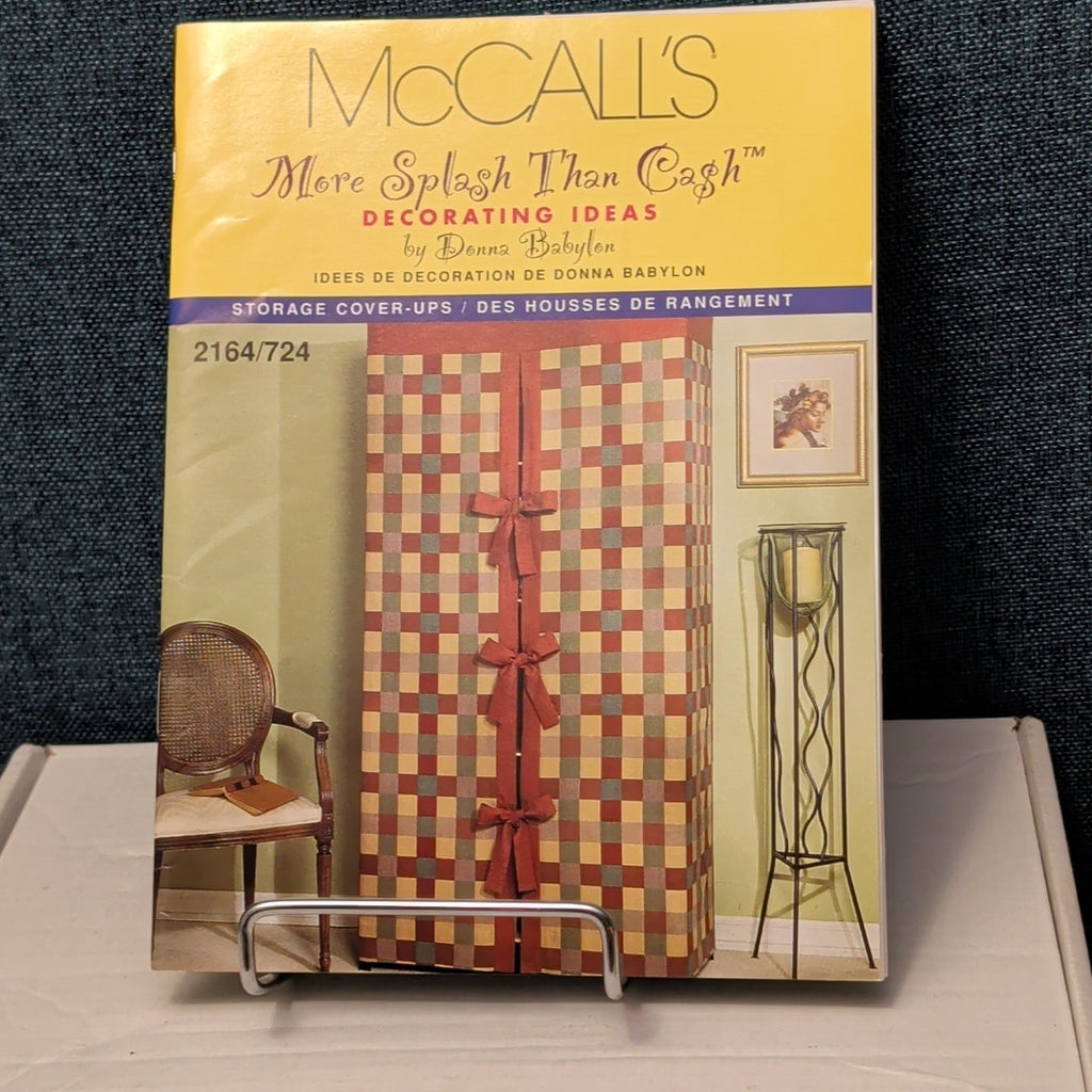 McCall’s 2164 Pattern STORAGE COVER-UPS | Bookcase Shelf Crate UNCUT Donna Babyl