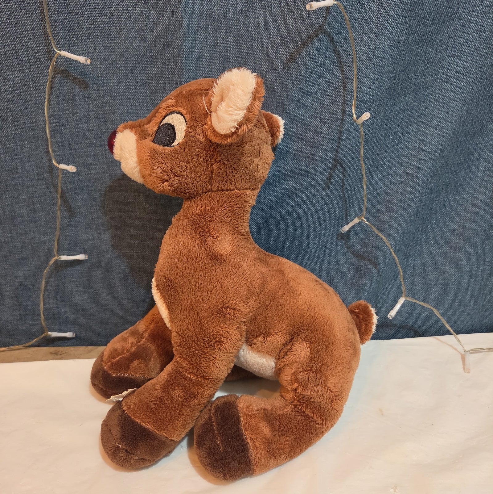Dan Dee Rudolph Red Nosed Reindeer 15" Plush Light Sings