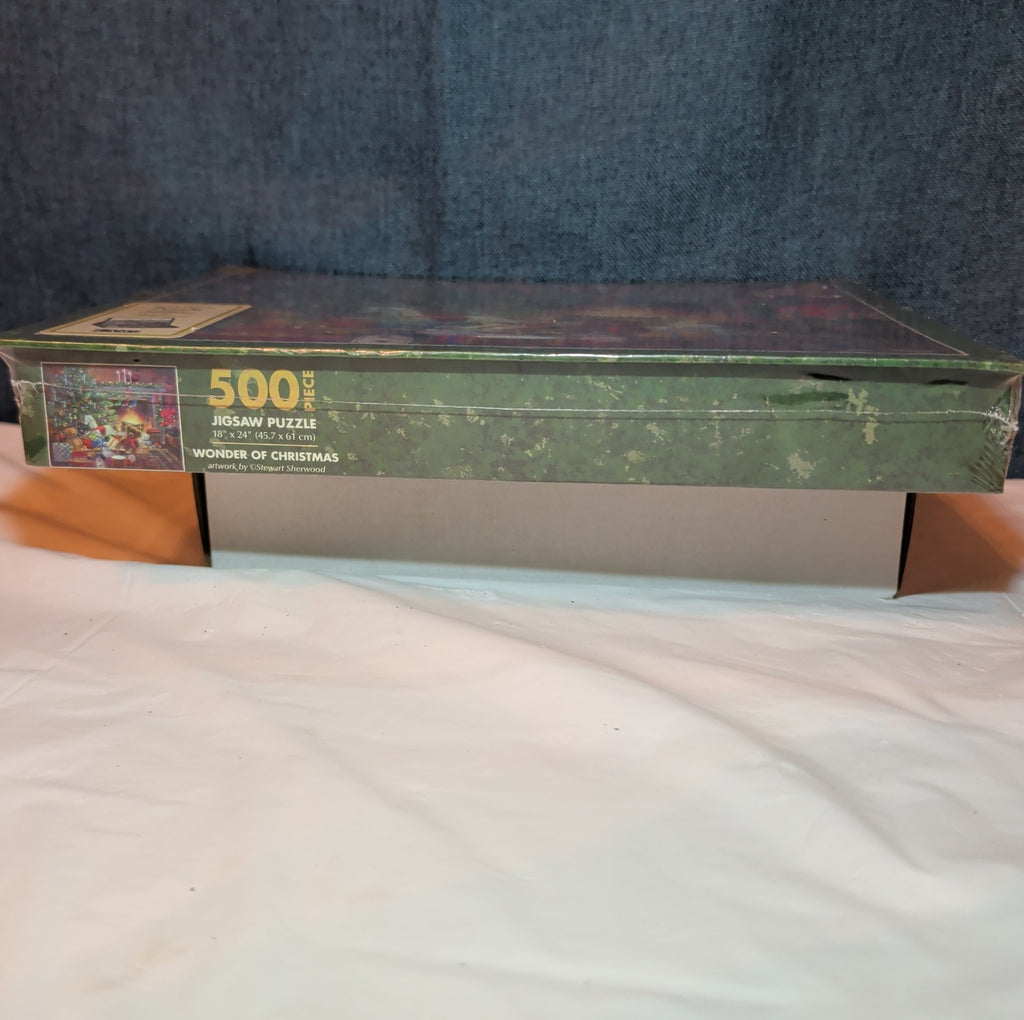 Vintage Lang Christmas Puzzle 500 pc Factory Sealed New Pop Up Easel Box 1982