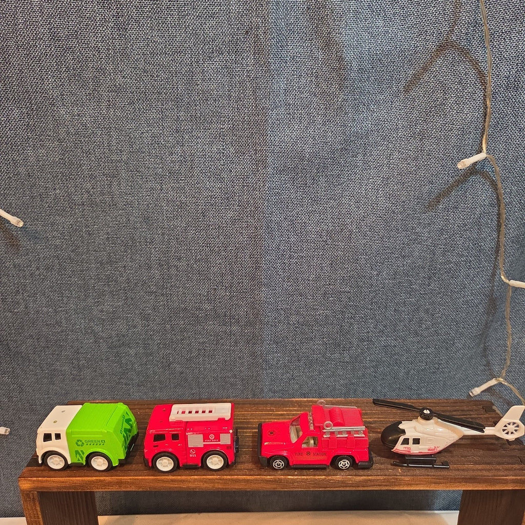City Rescue Toy Vehicle Lot 4 Fire Truck Copter