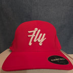 Flexfit Delta Hat SM Red Fly Embroidered Baseball Cap Fitted Performance 180