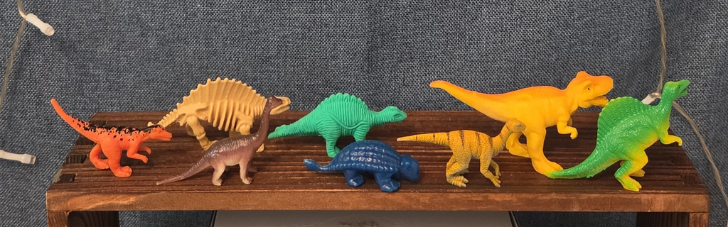 Mini Plastic Dinosaur Figure Lot 8 Prehistoric Toys