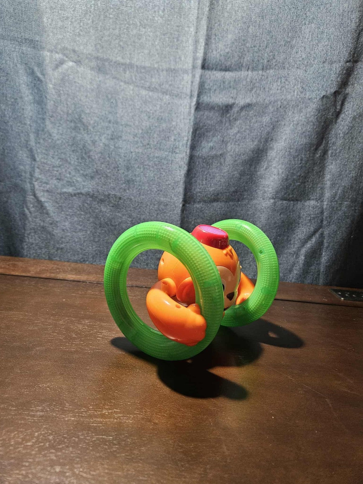 Bright Starts Roll & Glow Monkey | Musical Light Up Crawl Toy | Tummy Time Toy