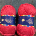 Herrschners Afghan Yarn Lot 2 Skeins 2 Ply  Grapefruit Acrylic 220 Yards Each