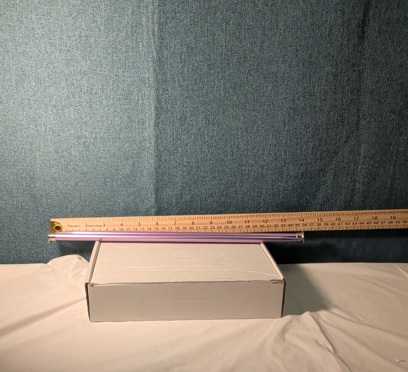 Boye Size 5 Aluminum Knitting Needles 14 Inch Straight Pair Purple Vintage 6328
