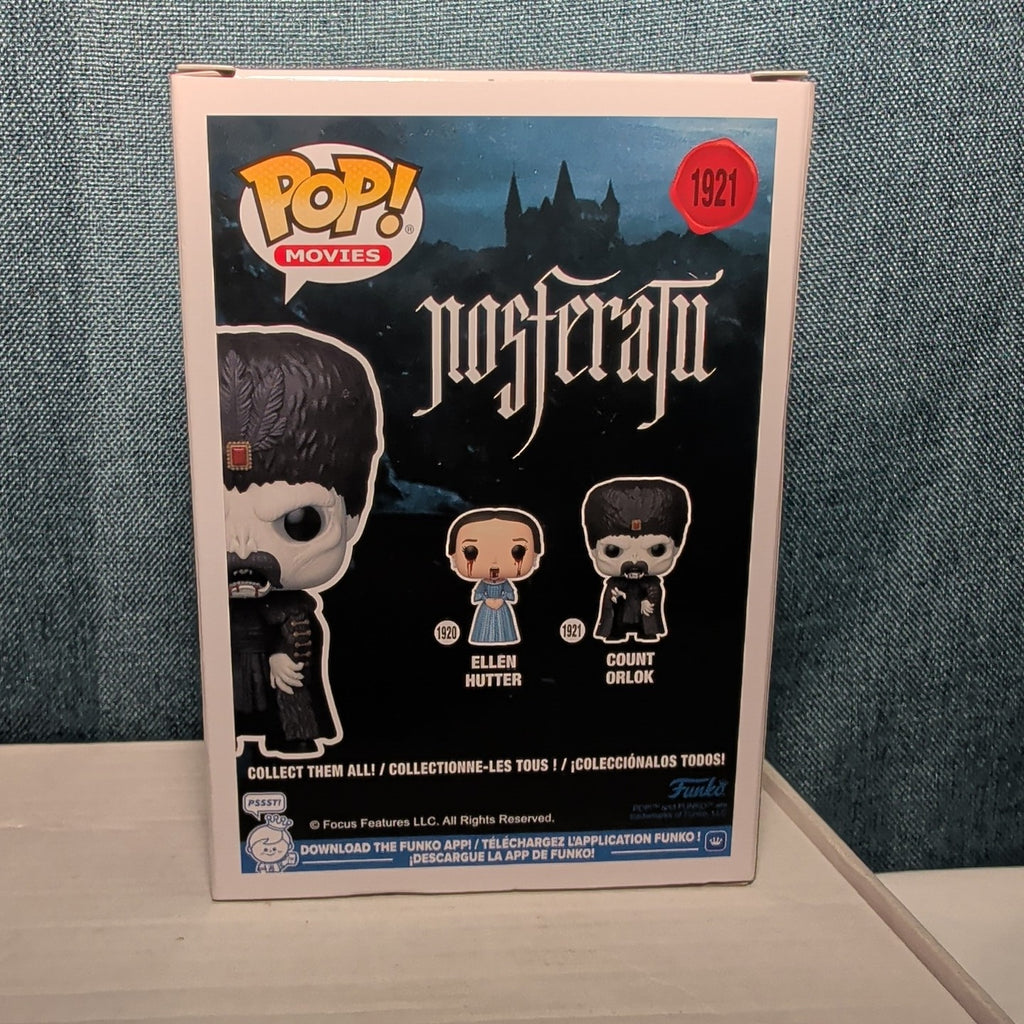 Funko Pop Movies Count Orlok #1921 Nosferatu  Vinyl Figure In Box w/ Protector