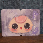 Baby Three Super Mini Bunny Letter S Gray Plush Bag Charm Pendant