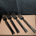 Set of 4 Hampton Silversmiths PORTFOLIO Glossy Salad Forks | 18/0 Stainless 208
