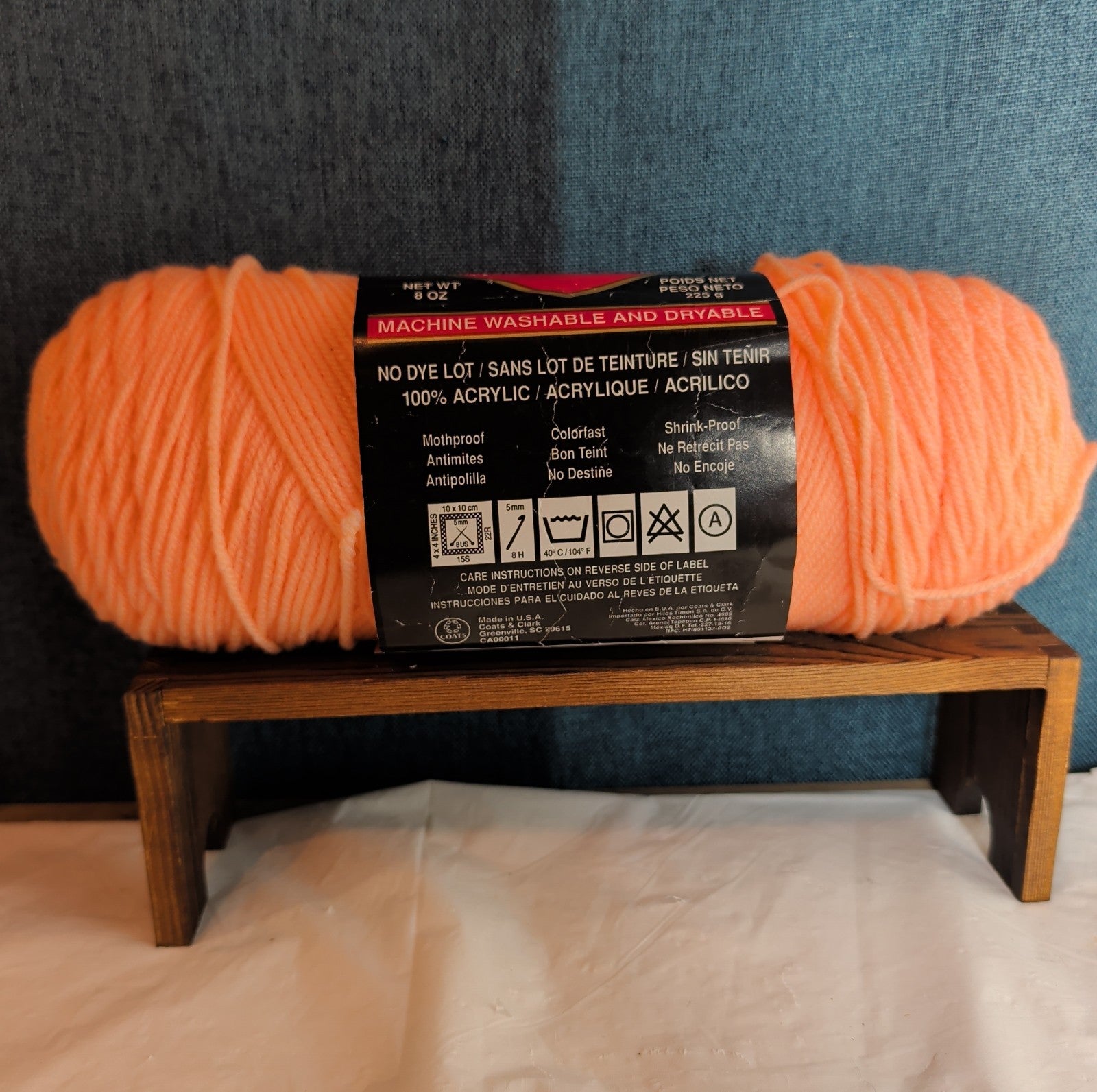 Red Heart Super Saver Light Coral Yarn 8oz