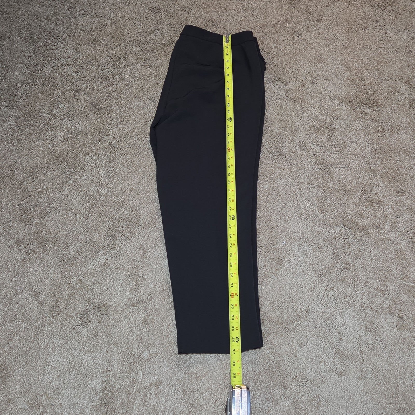 Zac & Rachel Black Dress Pants 14 Pleated Pocket Stretch Career NWOT