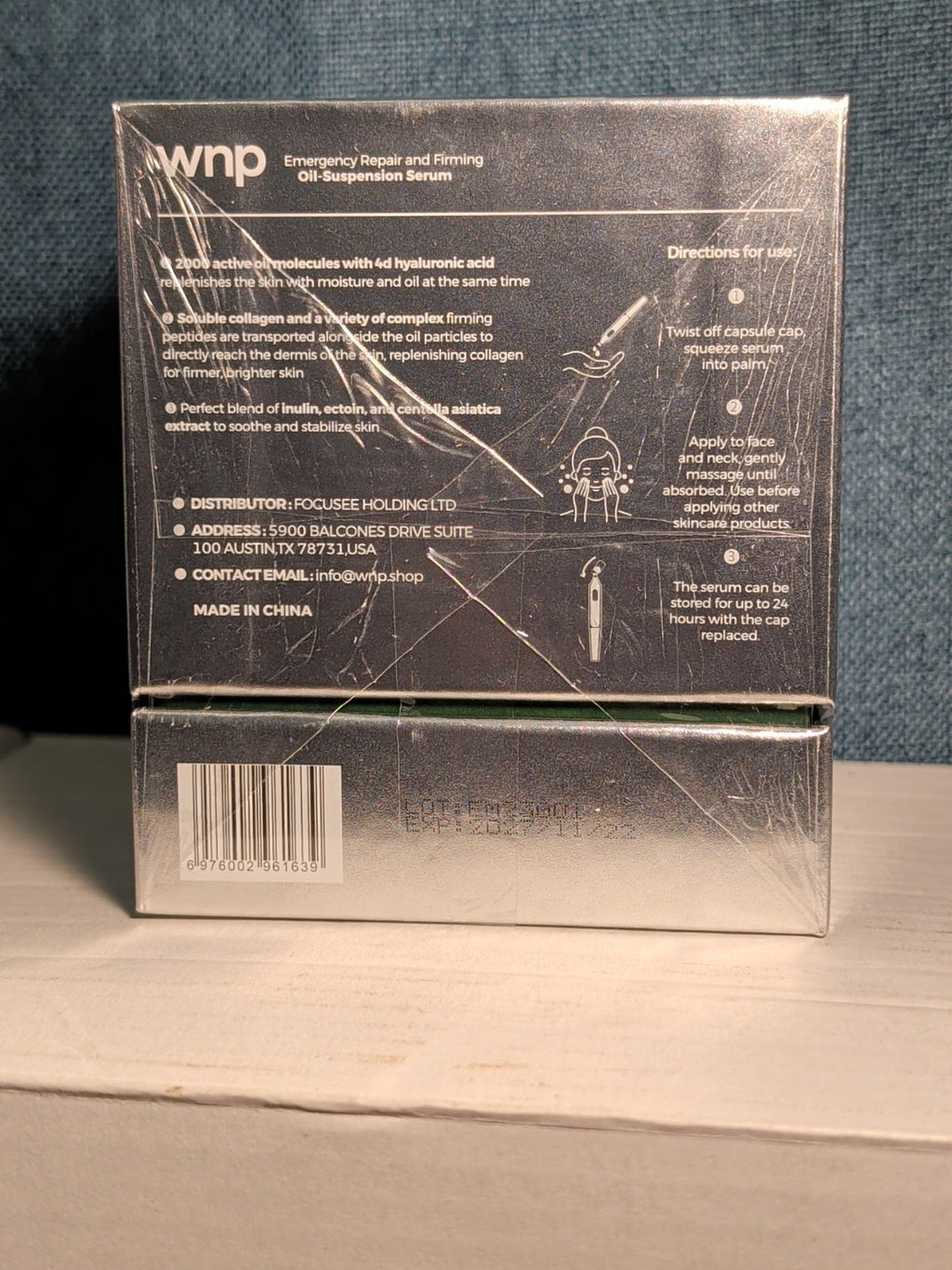 NEW Sealed WNP Collagen Anti-Aging Serum | 30 Vials 4D Hyaluronic Acid Oil