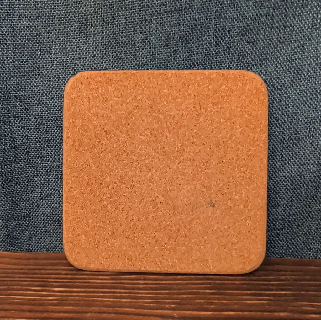 Christmas Tree Cork Back Coaster Holiday Decor Single