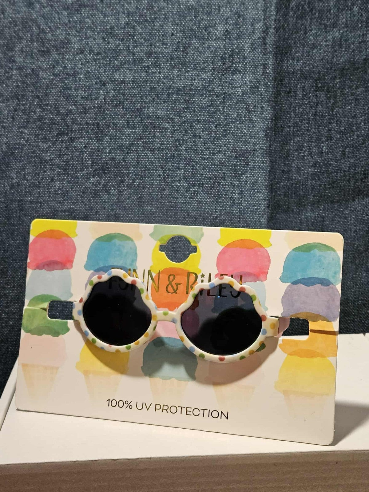 Fynn & Riley Toddler Girls Sunglasses Flower Polka Dot 100% UV Protection NEW