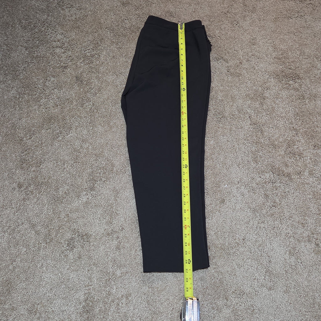 Zac & Rachel Black Dress Pants 14 Pleated Pocket Stretch Career NWOT