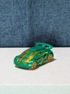Hot Wheels Technetium Green Diecast Car | Nitrobot Attack Set Exclusive | Track