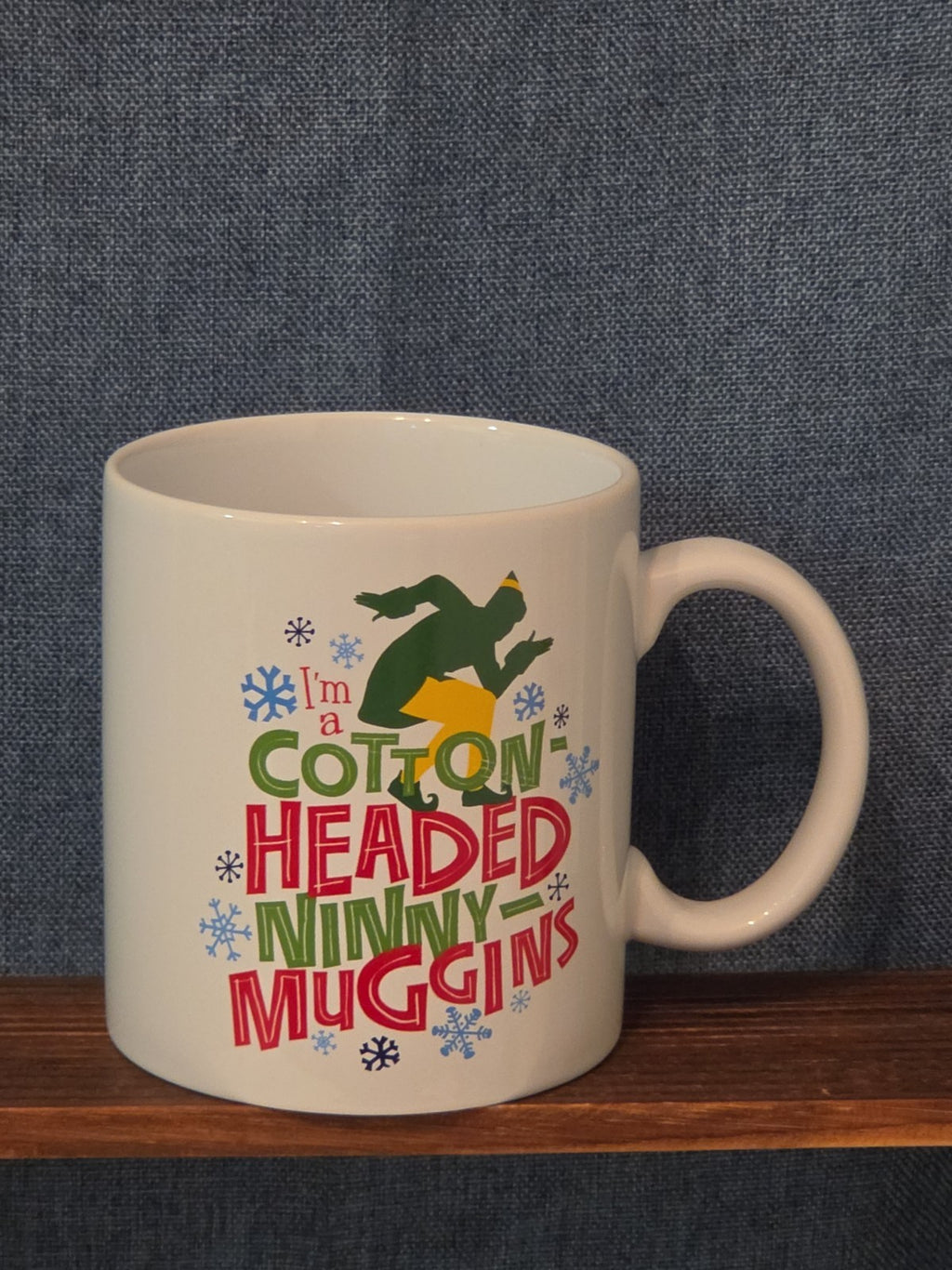 ELF Christmas Movie Ceramic Coffee Mug I'm a Cotton-Headed Ninny-Muggins 20 oz