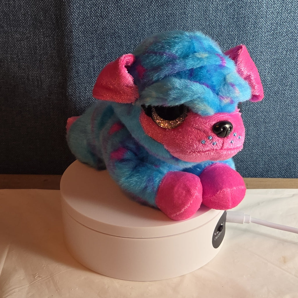 Zuru CoCo Surprise Neon Cone Poppy The Dog Blue & Pink Plush W/ Surprise Inside