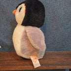 Ty Pongo Penguin Plush Beanie 6" Big Blue Eyes Y2K
