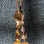 Faux Pearl Purse Charm Gold Silver Tone Letter U