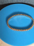 Crystal Bracelet Bangle Stretch Bling Single Row Rhinestones Bracelets For Women