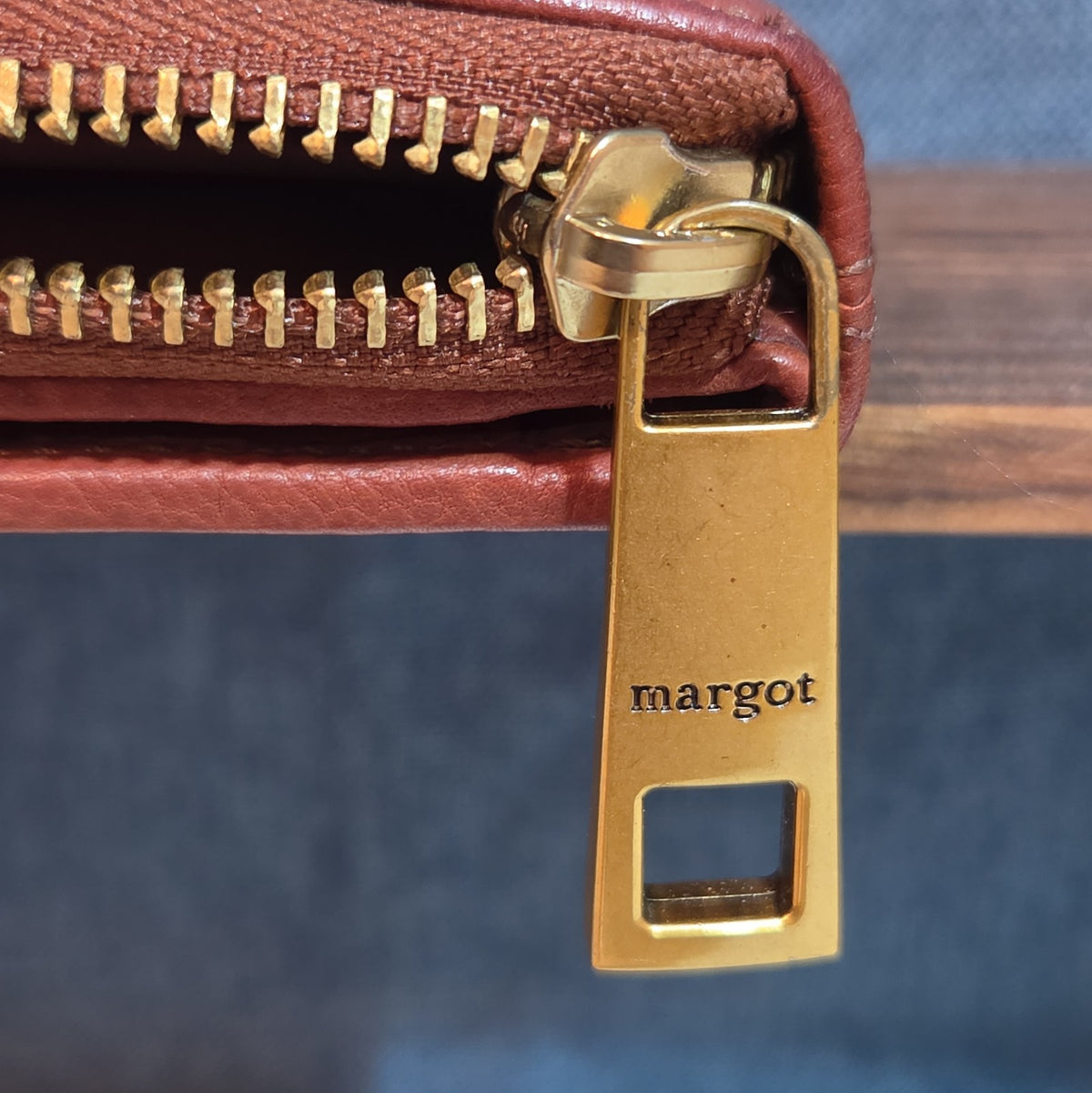 Margot New York Gina Compact Wallet Brandy Leather Boho