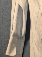 Van Heusen Wrinkle Free Broadcloth Dress Shirt Men's 16 (34/35) Light Blue Plaid