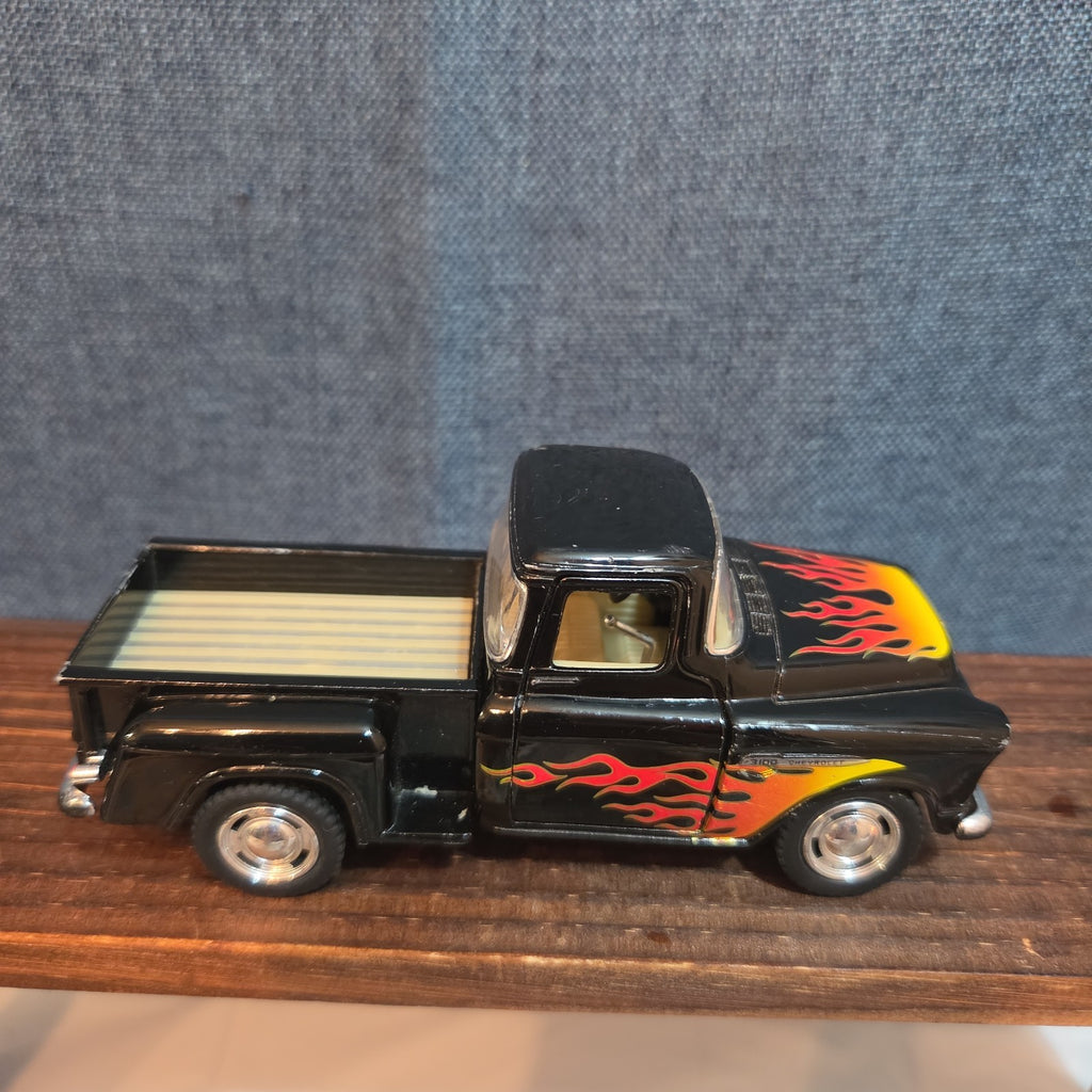 1955 Chevy Stepside Pickup Truck Diecast 1:24 Flames Hot Rod