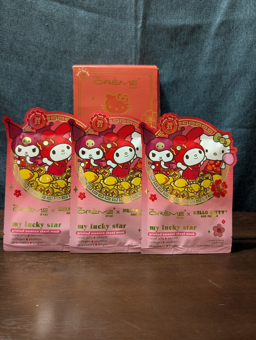 The Crème Shop x Hello Kitty Lunar New Year Sheet Masks (Set of 3)