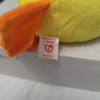 TY Beanie Baby QUACKERS the Duck 1994 Mint Plush Mint Tags Vintage Yellow Plush