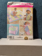 Simplicity 4202 Baby Accessories Pattern Quilt Diaper Bag Bib Wrap UNCUT 2006