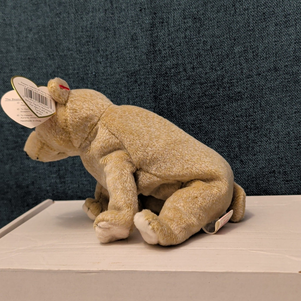 TY Beanie Baby ALMOND Beige Bear 1999 | MWMT Mint Tags | Retired Rare 7" Toy