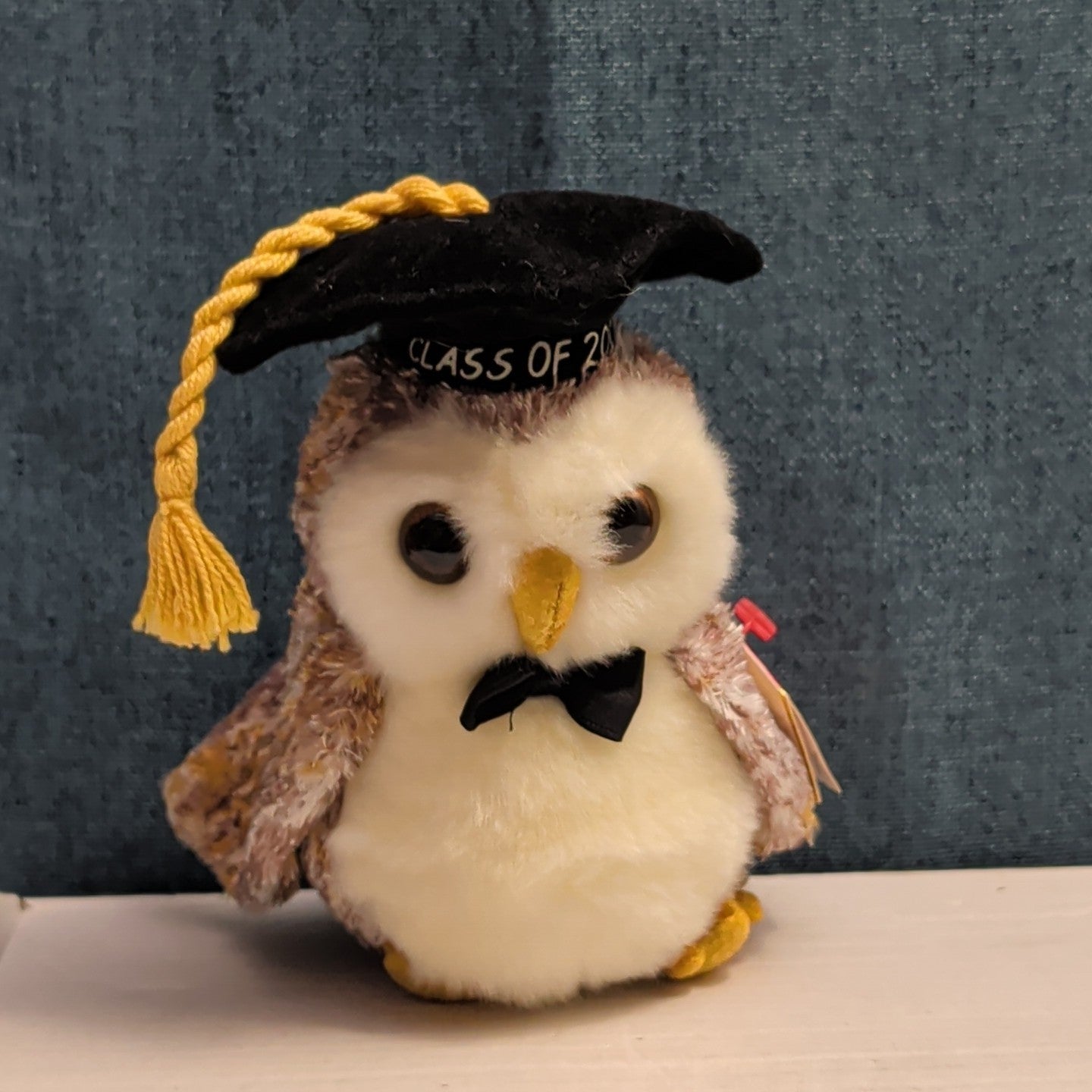 Ty Beanie Baby Smarter Owl Graduation 2002 Retired Mint Plush With Tag