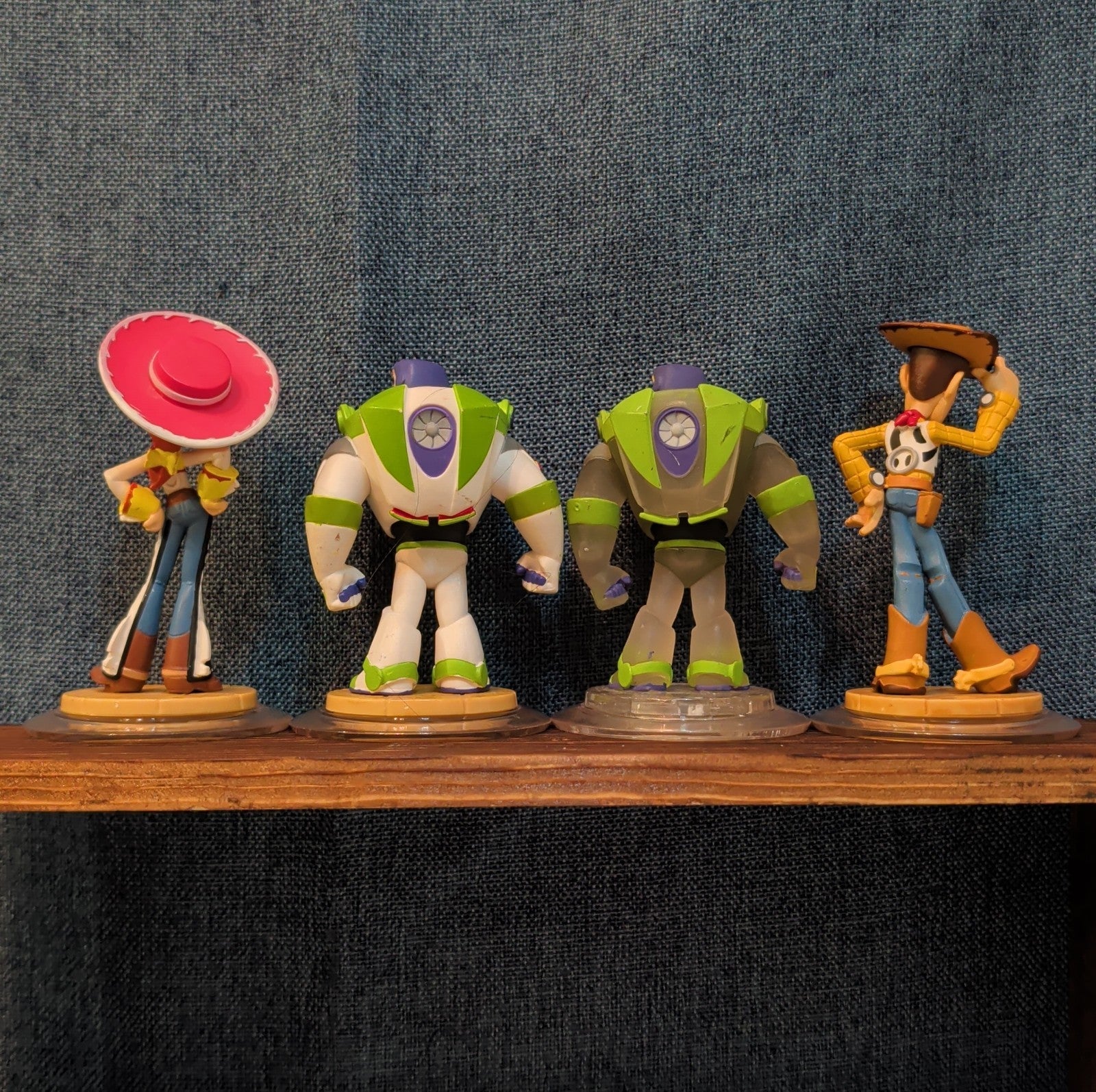 Disney Infinity 1.0 Toy Story 4 Figures Jessie Buzz Buzz Crystal Variant Woody