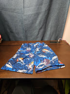 The Children's Place Boys Shark Sleep Shorts Size 7/8 Medium Blue Ocean Pajamas