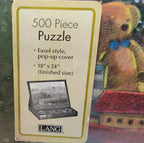 Vintage Lang Christmas Puzzle 500 pc Factory Sealed New Pop Up Easel Box 1982