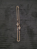 Sarah Coventry Emberwood Long Vintage Necklace 1975 Gold Tone Root Beer Amber