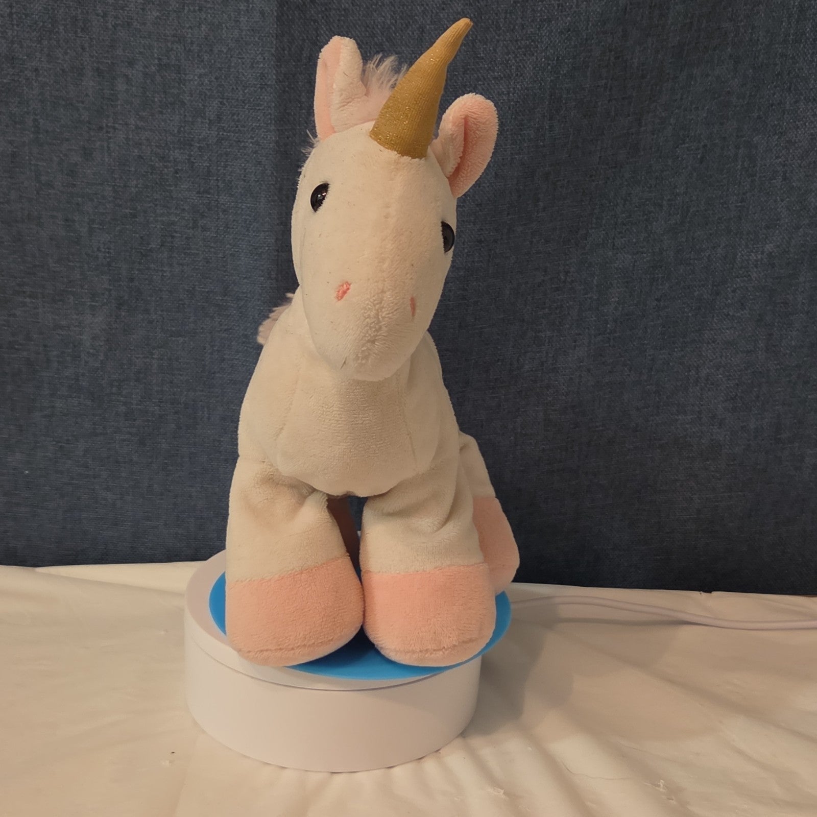 Manhattan Toy White Pink Unicorn Plush Rainbow Stars