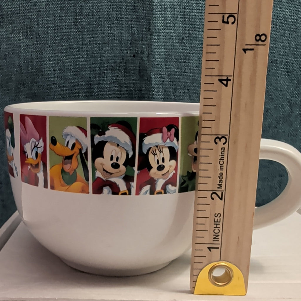 Disney Christmas Jumbo Mug Mickey Minnie Donald Goofy Pluto Galerie Oversized