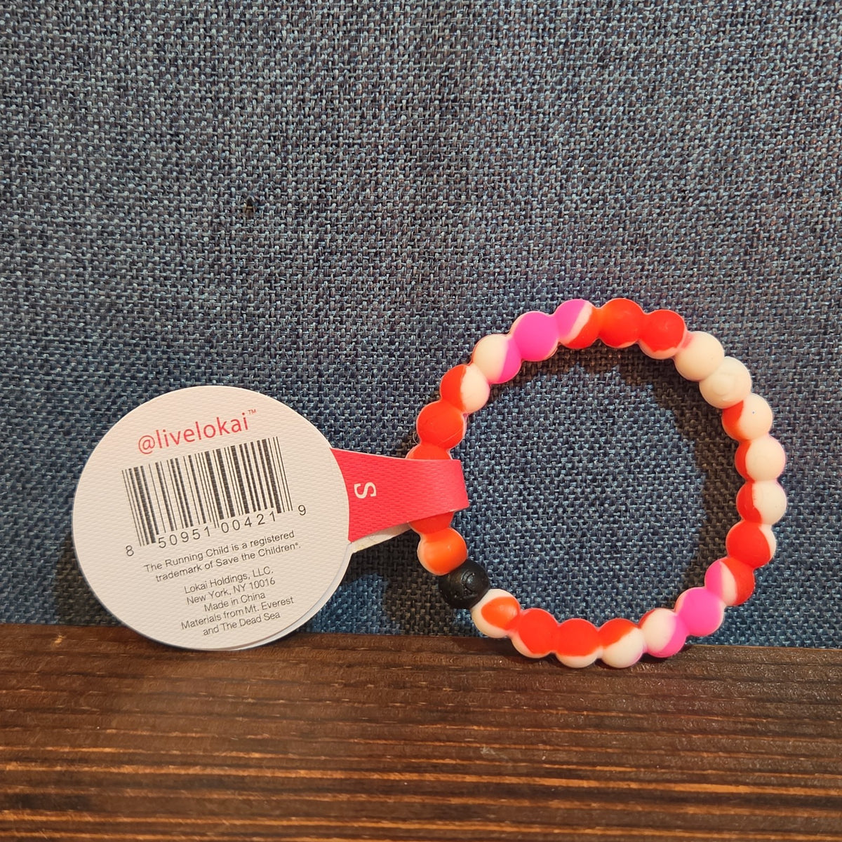 Lokai Breast Cancer Awareness Pink Silicone Bracelet Size S