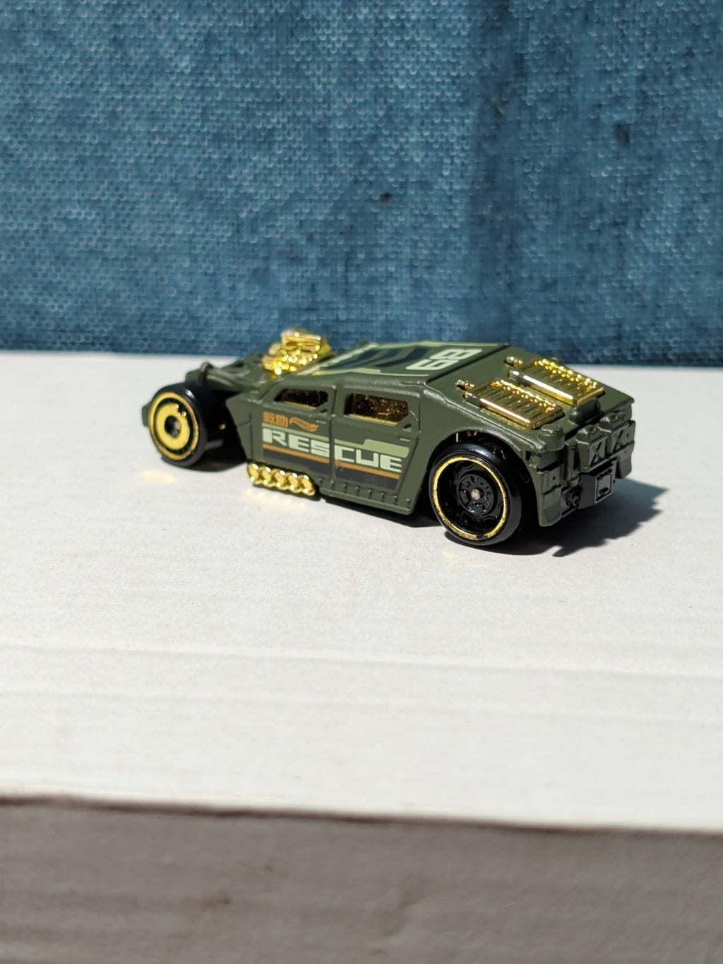 Hot Wheels Lethal Diesel | 2020 HW Rescue "Artichoke Green" | Matte & Gold