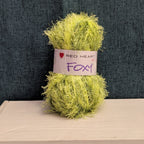 Red Heart Foxy Eyelash Yarn Lime Green