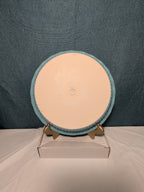 Paula Deen Pie Plate Robin's Egg Blue Speckled Stoneware 11.25" Ruffled Edge